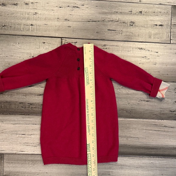 Burberry Kids Red Knit Long-Sleeve Dress - Picture 8 of 12